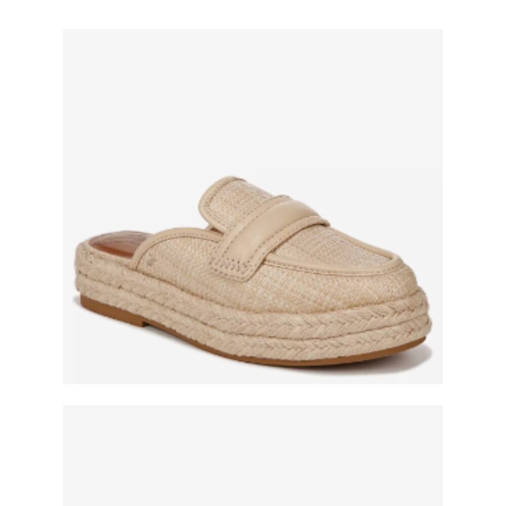 Zodiac Gizelle Espadrille Platform Mules natural beige NWOB - 10
